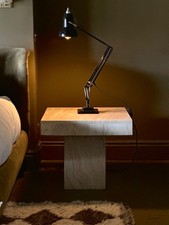 MID-CENTURY TRAVERTINE SIDE