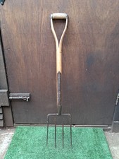 Vintage Garden Tools Brades Garden Fork Wooden Y Handle Digging Tool (#252)