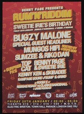 Rare Grime, Bugzy Malone, DJ Slimzy, original A3 gig poster. No copy!