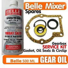 SERVICE KIT Oil Seal Gasket Belle Cement Concrete Mixer Drum Shaft Spares Parts