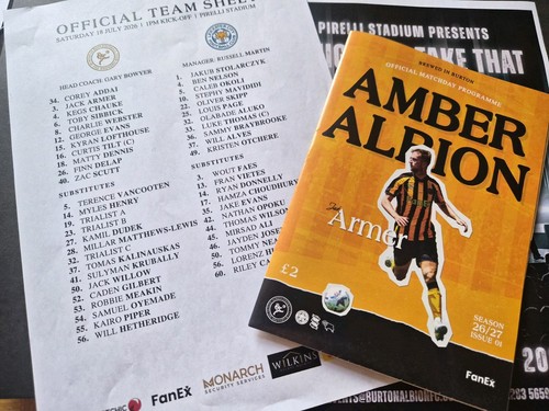 Burton albion leicester - v,