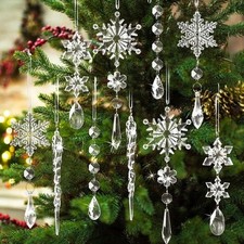 10x Crystal Acrylic Snowflake