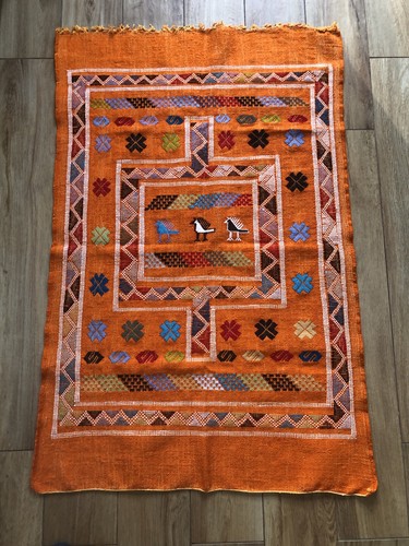 Rare handmade orange moroccan - rare,