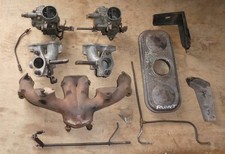 Singer Gazelle IIIA Twin Carburettors & Manifolds, would adapt to Minx/Husky/Cob