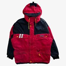 Vintage 90s Men's Yamaha Sportswear Red Jacket With Removable Hood Racing Nascar
