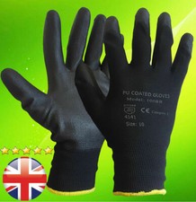 24 PAIRS NEW BLACK PU COATED
