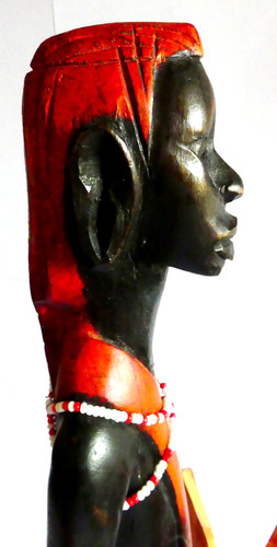 Tall elegant handcarved masai - handcarved,