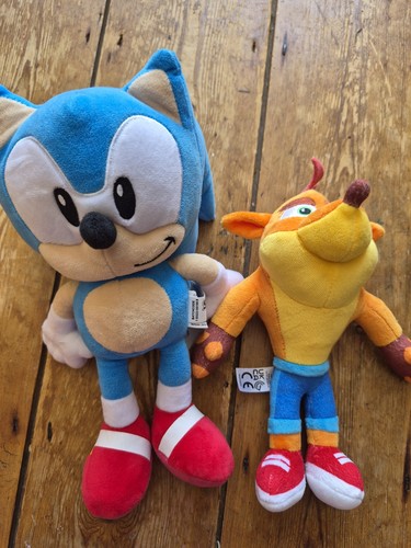 90s gaming plush sonic - gaming,