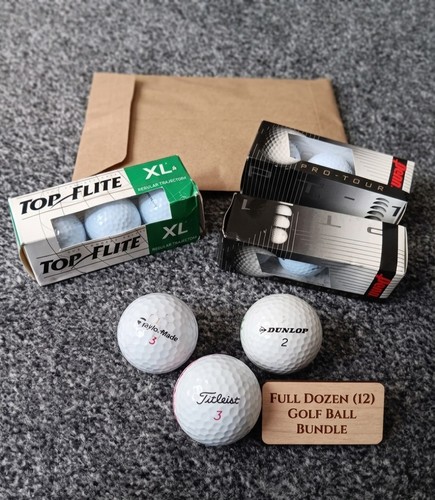 Job lot 12x golf - golf, balls