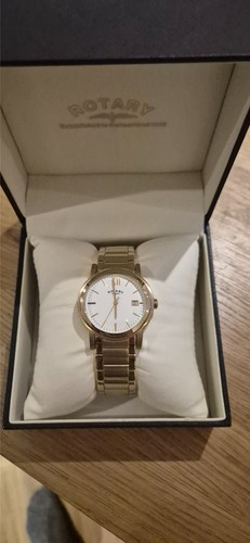 Mens gold rotary - watch,