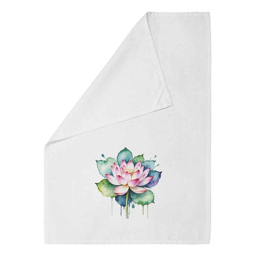 Painted style lotus - style, cotton