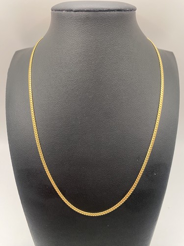 18ct gold snake link necklace - 18ct,