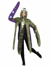 NEW Octopus Costume Foam Bonded,Purple w/Hooded Tabard Sea Animal Fancy Dress