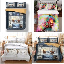 Horse Animal Quilt Doona Duvet