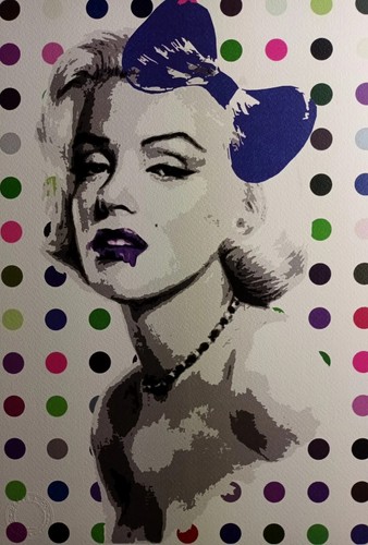 Rare print monroe dots - print,