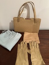 Vintage Tan Ackery Ostrich