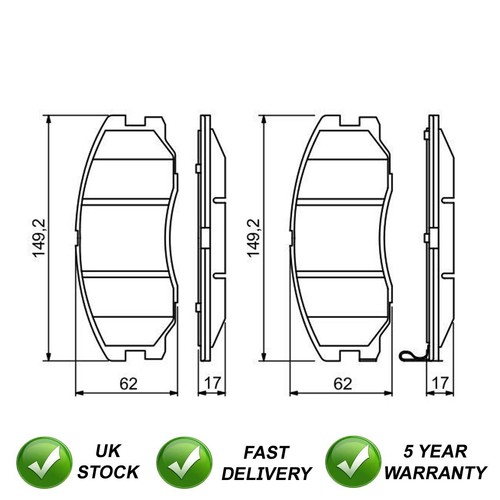 Brake pads set front - front, sjr