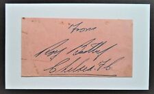 BENTLEY, ROY CHELSEA & ENGLAND 1949-1955 ORIGINAL VINTAGE INK FOOTBALL AUTOGRAPH