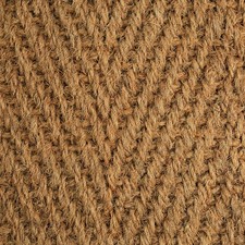 Crucial Trading Coir Luxury Herringbone Natural Carpet 0.65m x 5.0m (s39917)