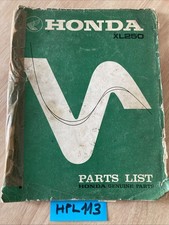 Honda xl250 parts list - xl250,