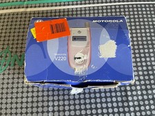 Vintage Motorola V220 Pink Mobile Phone Immaculate Condition  Box/Charge/Manual