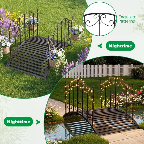 Garden metal bridge outdoor - metal,