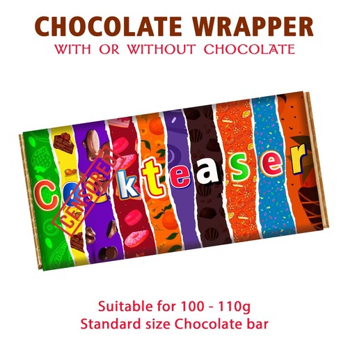 Rude chocolate bar wrapper - bar,