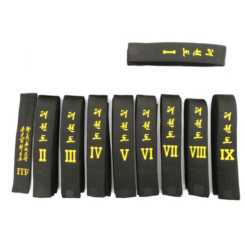 Black belts plain - plain,