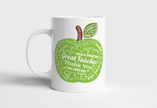 A PERSONALISED MUG Tree for a Teacher/TA/Nursery Present, Gift, Leaving APPLE