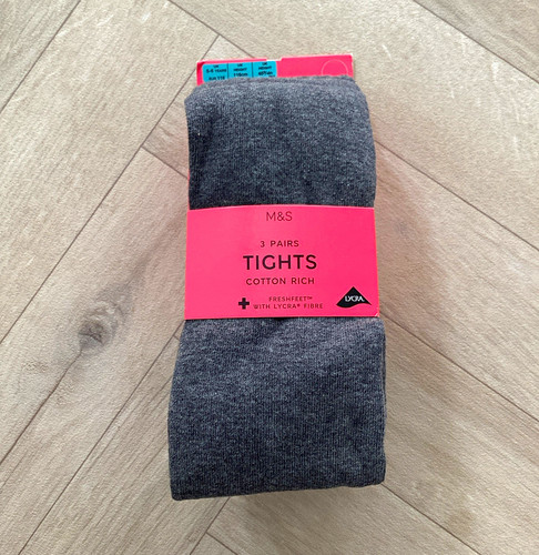 Girls school grey cotton - m&s,
