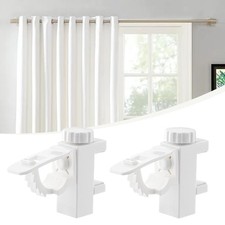 2x Curtain Rod Brackets Easy