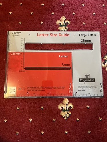 New large letter size guide - new,