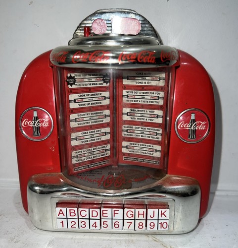 Vtg coca cola tabletop jukebox - coca-cola,