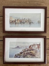 Pair Of Framed 1900’s Watercolours?J Ulric Walmsley Scarborough Robin Hoods Bay
