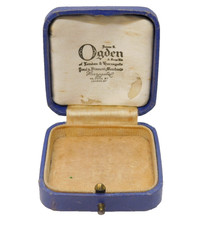 Art Deco Blue Tooled Leather