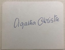 Agatha Christie autograph with COA