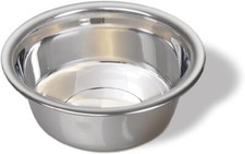 Pet Dog Bowl Cage Puppy Stainless Steel Hanging Food Water Feeder 21cm