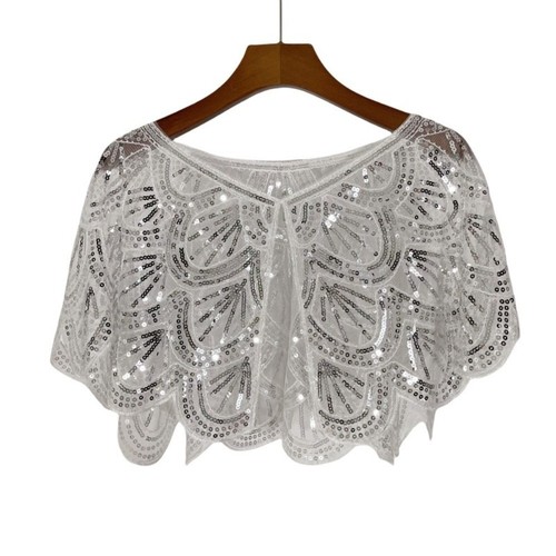 Sequin shawl hollowed out - sequin,