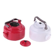 Small Toy Kettle for Kids Pretend Play Safe Metal Coating Metal Materials