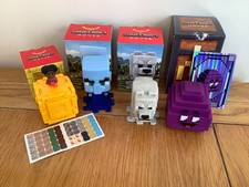 2025 McDonald’s Grimace Egg, Wolf, Pillager, Yellow Block  Minecraft Toys