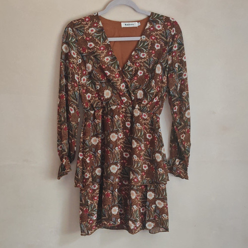 Kaycee brown multicoloured - brown,