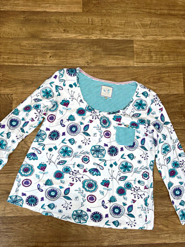 Debenhams white floral jersey - debenhams,