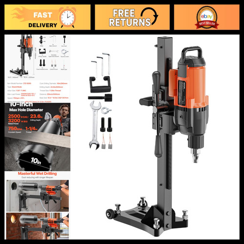 Wet concrete core drill - 10",