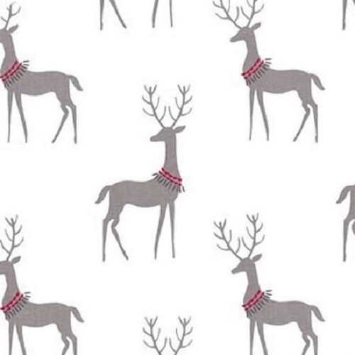 Fat quarter winter reindeer - fat,