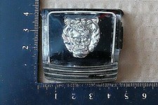 JAGUAR GROWLER HEAD PLASTIC 50x42mm CAR BADGE