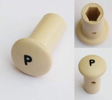 Classic Car "P" Panel Cream Knob for Morgan Alvis Morris Wolseley etc