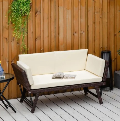 Rattan garden sofa - rattan,