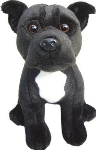 Black staffordshire bull - 12",