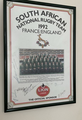 Framed signed print - framed,