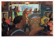 Art postcard edward burra izzy - art,